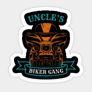 Uncle's Biker Gang Father's Day Sticker